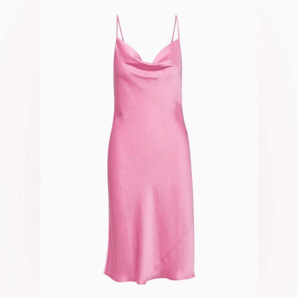Wilfred Only Cowlneck Satin Slip Dress - Picture 1 of 2